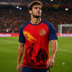 Camiseta de Fútbol Española Personalizada de Alta Calidad 2026, Fabricada en España, para Hombre y Mujer - Product Image 1