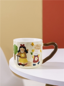Ensemble de tasses à café en céramique et porcelaine personnalisables, mignonnes et adorables, avec couvercle et cuillère - Product Image 6