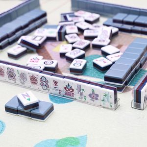 Classic Style American <b>Mahjong</b> <b>Set</b> Retro Simple Appearance Suitable for Daily Play and Small Party Activities - Product Image 1
