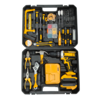 Kit de perceuse sans fil industrielle à batterie lithium 2 vitesses, ensemble d'outils électriques professionnels, tournevis électrique pour réparation