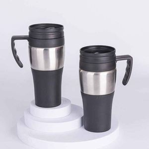 Stainless Steel Travel Tumbler With Handle Vacuum Insulated <b>Double</b> <b>Wall</b> 24 Hour Thermal Mug For Outdoor Use - Product Image 2