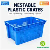 Panier en plastique maillé PP de qualité alimentaire Sinocube, empilable, pour le stockage, le transport et la récolte