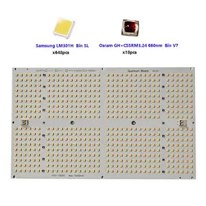 Sıcak satış LM301H Led Diablo QB648 kurulu büyümek paneli ışıkları için yüksek verimlilik
