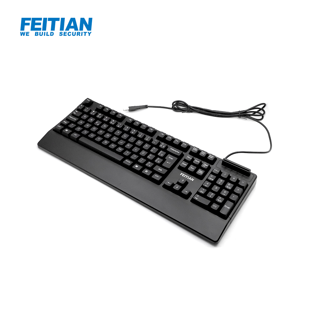 Wireless smart card reader keyboard loxakiosk