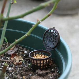 Boîte à engrais à libération lente en <span class=keywords><strong>plastique</strong></span> avec couvercle pour plantes en <span class=keywords><strong>pot</strong></span>, bonsaïs, Osmocote, panier d'alimentation pour jardinage - Product Image 1