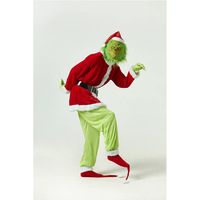 Costumes de Noël pour adultes, ensembles de Père Noël fantaisie en gros, tenues de performance de fête, elfes verts, costumes de cosplay de Noël