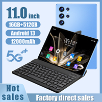 Penjualan Langsung Pabrik Tablet PC S23 11-Inci 16+512GB Deca Core Android 13 Dual Sim Wifi Tablet Hiburan