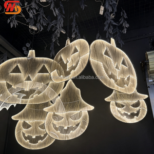 Nouvel Arrivage Lumières LED Citrouille Suspendues Décorations d'Halloween Style Moderne Personnalisé Décoration de Plafond - Product Image 1