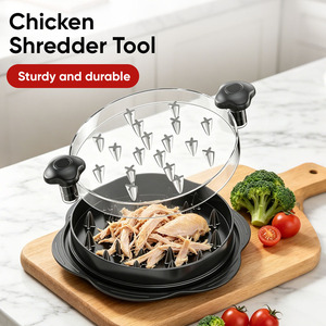 Trituradora de Carne de Plástico Resistente de Grado Alimenticio con Cubierta Transparente, Diseño Ergonómico para Uso en Restaurantes y Cocinas - Product Image 1