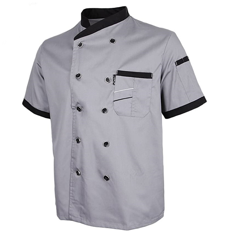 Wholesale Unisex Sleeve Chef Jacket with Chef Uniform for Restaurant