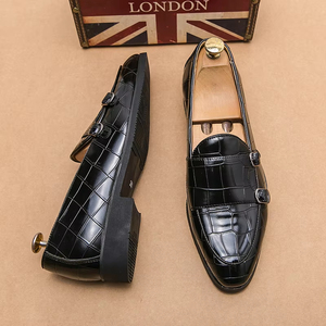 Nuevos Zapatos Oxford de Cuero para Hombre, Estilo Británico Casual de Lujo, Hechos a Mano, Impermeables, Color Verde Perenne, Cerrados, Sin Cordones, Formales, para Boda u Oficina - Product Image 2