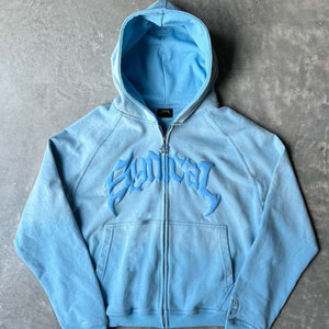 Người Đàn Ông Của Quá Khổ Nổi Áo, Mùa Đông Crop Terry 100% Cotton Màu Đen Cổ Điển In Kỹ Thuật Số - Product Image 2