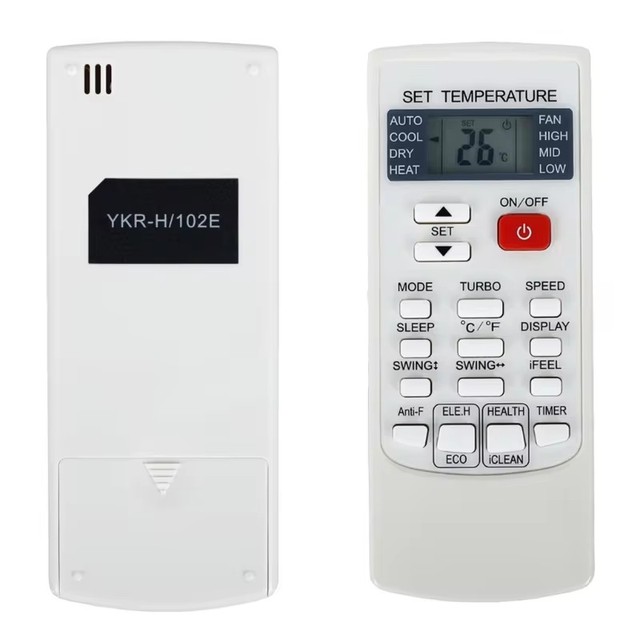 Universal Remote Control YKR-H/102E & YKR-H/103E for AUX Air Conditioners Replacement Accessories with AC Remote Function