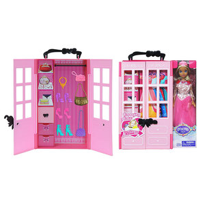 Princess Fashion <b>Doll</b> Wardrobe Carry Case with Clothes <b>Accessories</b> Shoes Purses for Girls 3+ Years - Product Image 3