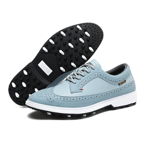 <span class=keywords><strong>Chaussures</strong></span> de <span class=keywords><strong>golf</strong></span> en cuir <span class=keywords><strong>imperméable</strong></span> de qualité supérieure pour hommes semelle antidérapante en caoutchouc respirant option pour femmes disponible vente en gros directe pour l'été - Product Image 4