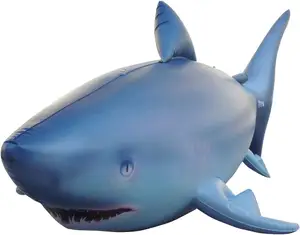 鲨鱼充气生活像84英寸长派对照片道具礼物新奇鲨鱼