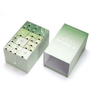 Tùy Chỉnh Giáng Sinh Advent Lịch Hộp Bao Bì Sáng Tạo Tái Chế In Ngăn Kéo Thiết Kế 10 Ngày Quà Tặng Giấy Tuck End Hộp Chèn - Product Image 3