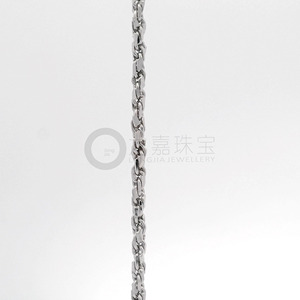 Bold Heavy Duty Braided White Pt950 Fine Thick <b>Rope</b> <b>Chain</b> Necklace Unisex Minimalist Platinum Jewelry Gift - Product Image 2