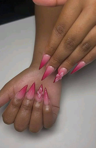 <span class=keywords><strong>Uñas</strong></span> Acrílicas Stiletto 3D Daisy OEM, <span class=keywords><strong>Uñas</strong></span> Postizas Adhesivas para Boda - Product Image 4