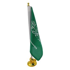 Wholesale Custom Country Saudi Arabia Truck Car Flagpole Mount Clip Vehicle Suction Cup Three-layer Portable Polyester <b>Flag</b> - Product Image 3