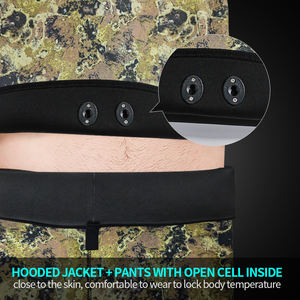 7MM सीआर खुला सेल थोक Wetsuit Neoprene Hooded डाइविंग सूट के लिए 2 टुकड़ा स्कूबा लंबी आस्तीन डाइविंग गीला सूट पुरुषों - Product Image 3