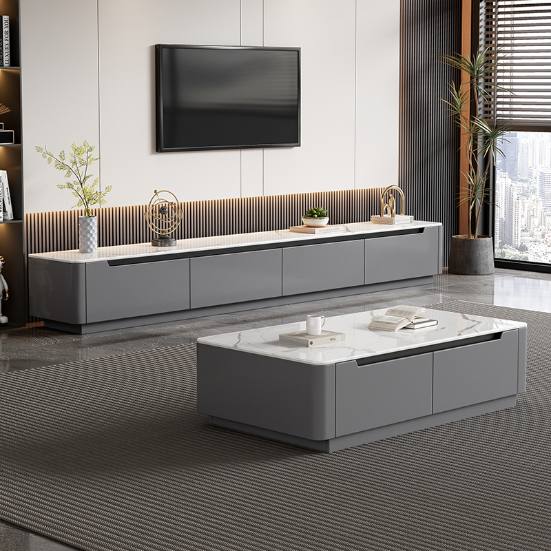 grey TV cabinet