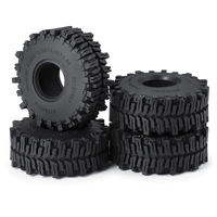 Ensembles de pneus en mousse de caoutchouc haute durabilité pour RC Crawler, pièces de mise à niveau compatibles avec les modèles 1/18 et 1/24 de 1,1 et 1,3 pouces