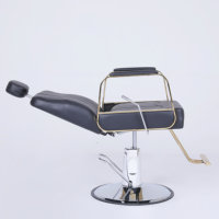 Fauteuil en cuir ergonomique pivotant à 360 degrés, inclinable, avec pompe hydraulique, mobilier de salon moderne, portable et réglable en hauteur pour barbiers et salles à manger