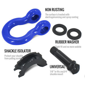 Bracelet en acier U 3/4 D, Bronze noir, <span class=keywords><strong>fermoir</strong></span> de 150Ton G209, anneau de levage, boulon de manille et chaîne - Product Image 5