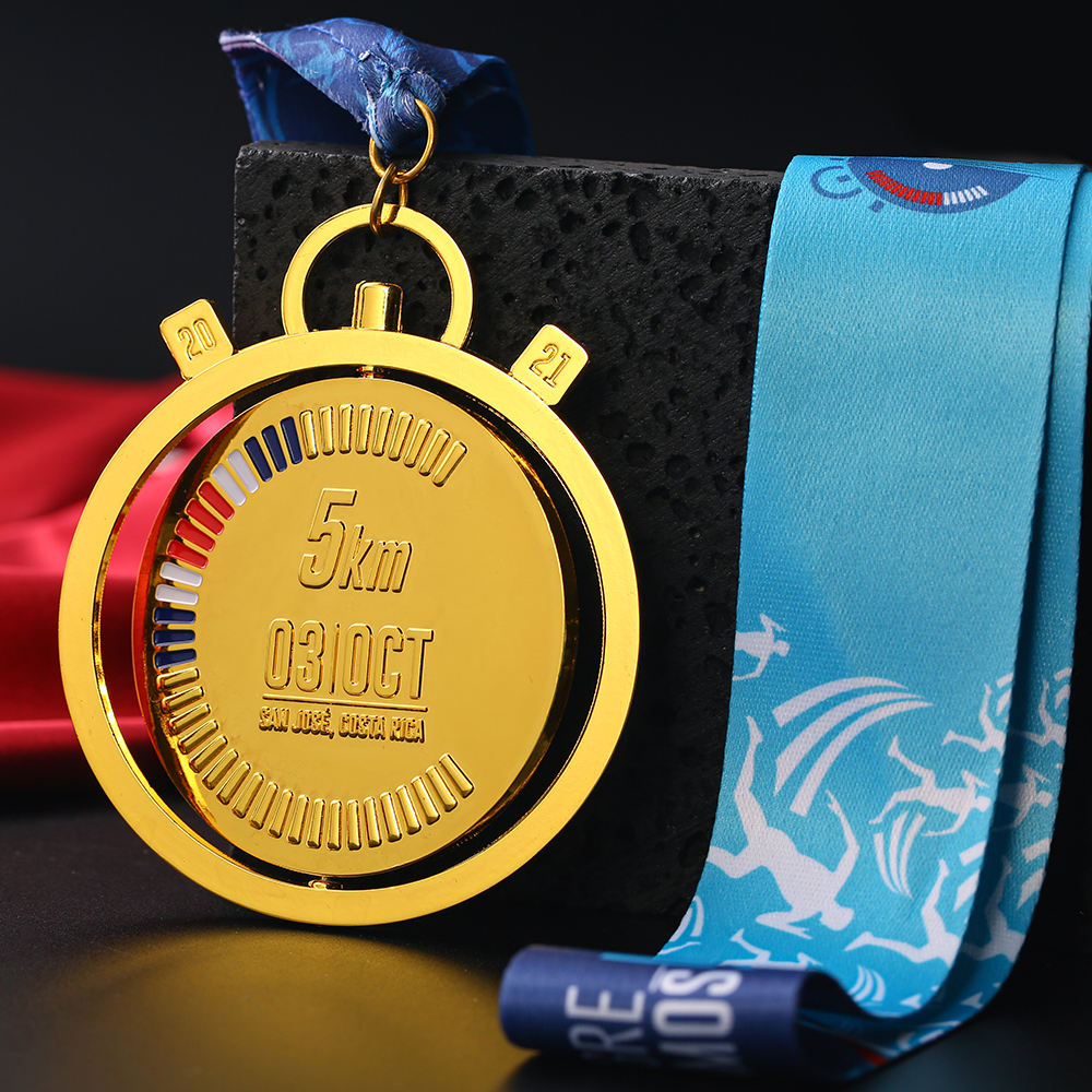 medallas giratorias para correr