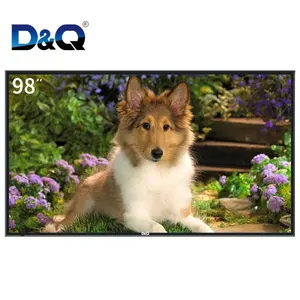 98 inch 2+16G big smart led wall tv for hotel television manufacturer from guangzhou smart tv 4k ultra hd tv