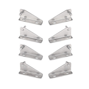 Charnières en acier inoxydable de type L, 29,5 mm, charnières de surface pour meubles, design industriel durable - Product Image 1