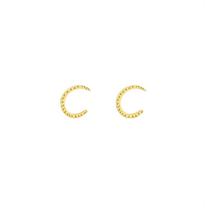 Boucles d'oreilles créoles en acier inoxydable plaqué or, motif étoile verte, bijoux tendance - Product Image 2