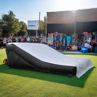 Rampe de descente gonflable en PVC 6x4x2m pour VTT, BMX, FMX - Équipement de sport extrême durable et imperméable pour l'extérieur