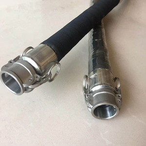 Tubo Flessibile Corrugato Rinforzato in Acciaio NR/SBR per Pozzi Profondi, Grande Diametro, con Raccordi Camlock per Aspirazione Pompa Acqua - Product Image 5