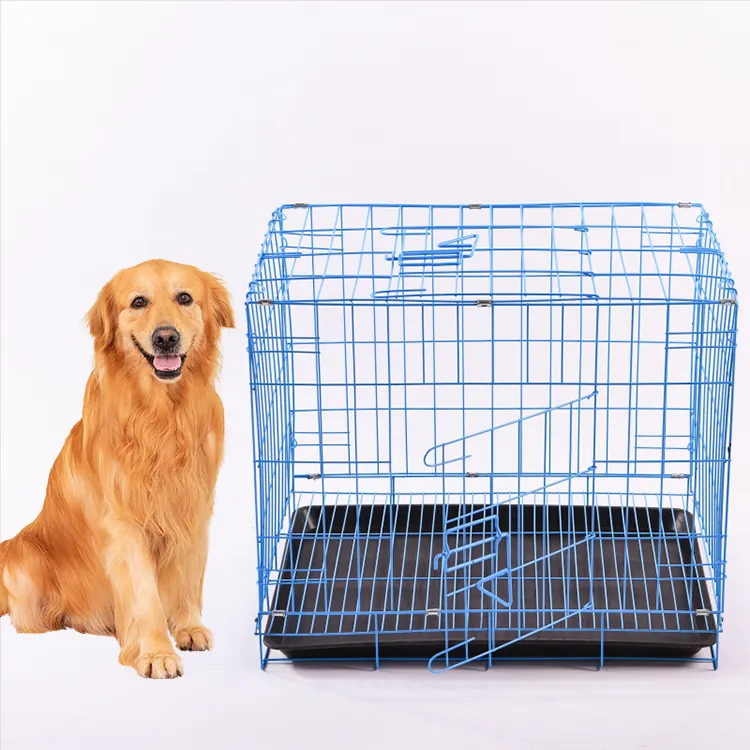 Factory Price Folding Dog Box Crate Cage Many Size Dog Car Cage Dog Cages for in House