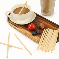 Restaurant Bar Nourriture Espresso Bambou Café Lait Thé Boisson Agitateur Bâton