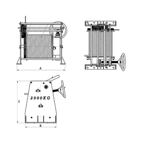 Molinete de ancla de cuerda de alambre <span class=keywords><strong>Manual</strong></span> de amarre anticorrosión personalizado con tambor de gran capacidad para barco - Product Image 3