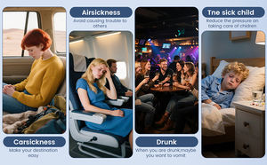 अनुकूलित अस्पताल चिकित्सा उल्टी बैग यात्री थोक के लिए डिस्पोजेबल बीमारी एमिसिस बैग - Product Image 2