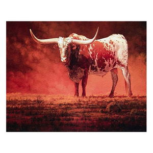 Listo para colgar DIY pintura al óleo Digital lienzo artes al por mayor combinación sin marco múltiples estilos amarillo abstracto Metal - Product Image 4