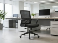 Chaise de travail moderne pour étudiant, chaise de bureau ergonomique, acier inoxydable, tissu confortable, dessin technique, maille noire et bleue pour ordinateur, laboratoire