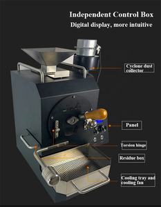 전기 커피 콩 로스터 300g 스몰 사이즈 휴대용 커피 콩 로스팅 기계 냉각 기계 주방 기기 - Product Image 4
