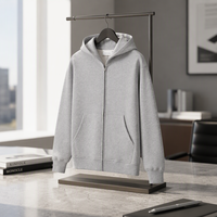 Sweat-shirts à capuche personnalisés pour hommes, en coton épais avec doublure polaire, qualité supérieure, prix de gros, faible quantité minimale, avec fermeture éclair