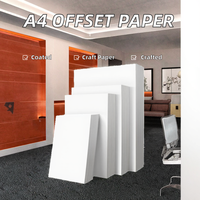 Rouleau de papier bond 150gsm A4 non couché Offset sans bois pour l'emballage et les utilisations chimiques 100 feuilles