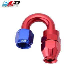 BJR haute Performance Auto Parts 180 degrés AN3 AN4 AN6 AN8 AN10 AN12 AN16 AN20 alliage PTFE <span class=keywords><strong>tuyau</strong></span> fin un raccords pour voitures <span class=keywords><strong>de</strong></span> course - Product Image 2