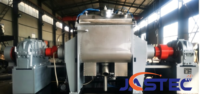 Mélangeur pétrisseur Sigma à double lame en Z, à bascule hydraulique et décharge, chauffage électrique à double enveloppe, certifié CE ISO, en acier inoxydable SUS304, modèle NHZ-200L