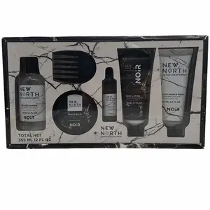 Hochwertige Private Label Männer Lotion Set Papier box Verpackung Hautpflege Körper und Bad Spa Geschenkset