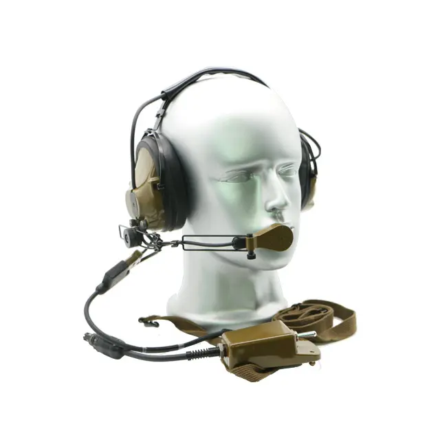 M-138 소음 제거 붐 마이크 마이크를 위한 마이크 W/PRC-515/G 군 라디오 헤드폰은 360 도 일 수 있습니다. 유선