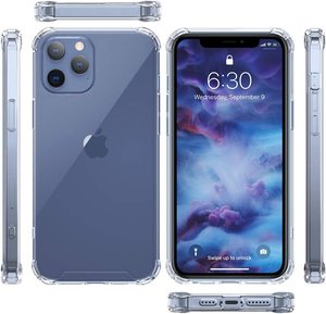 Ultra Thin Transparente Crystal Clear Tpu <span class=keywords><strong>Bumper</strong></span> Phone Case Contraportada para <span class=keywords><strong>iPhone</strong></span> 11 12 13 14 15 16 17 Pro Max - Product Image 6