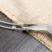 Ensemble de couverts portables pliables en titane : cuillère, fourchette, couteau, baguettes – Qualité supérieure, sans danger pour les aliments, ultraléger, écologique, utilitaire urbain